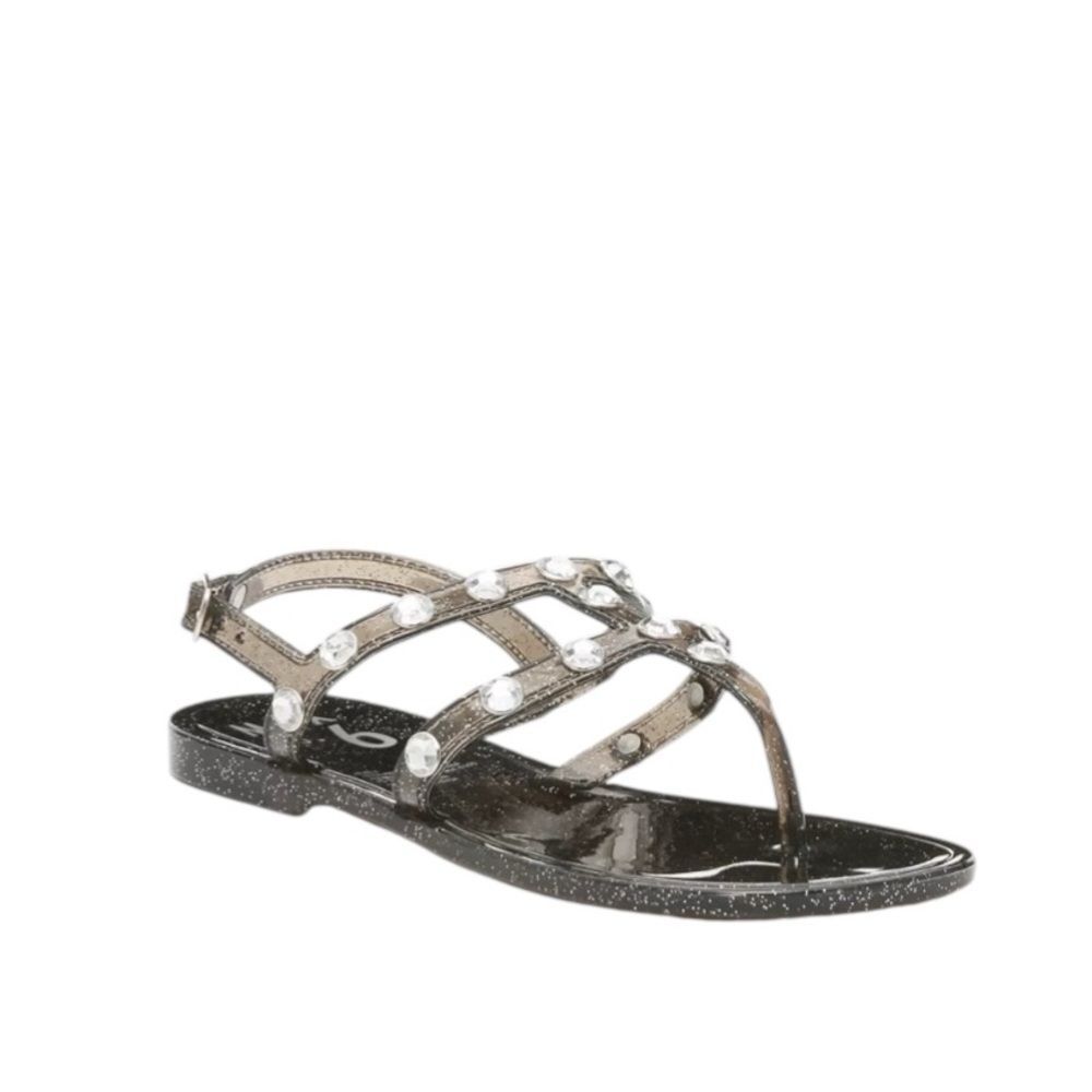 Jelly Shoes Kids Size 5 Black Jayden Mix No. 6 Glittery Sandals Girls Boys OW